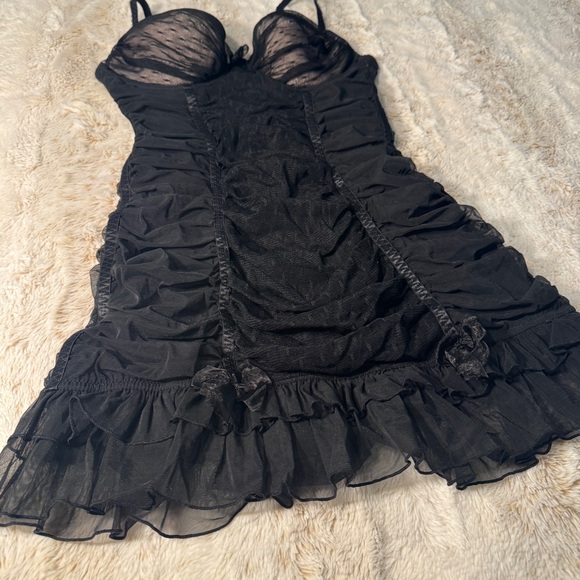 PrettyLittleThing 36C Y2K lingerie corset slip dress - Picture 7 of 9